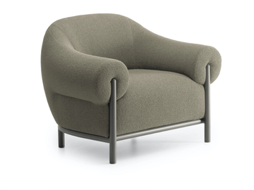 FENDER FD1000 - Fabric armchair with armrests by True Design - view 2